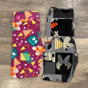 Lularoe Disney Leggings One size Mickey and Minnie